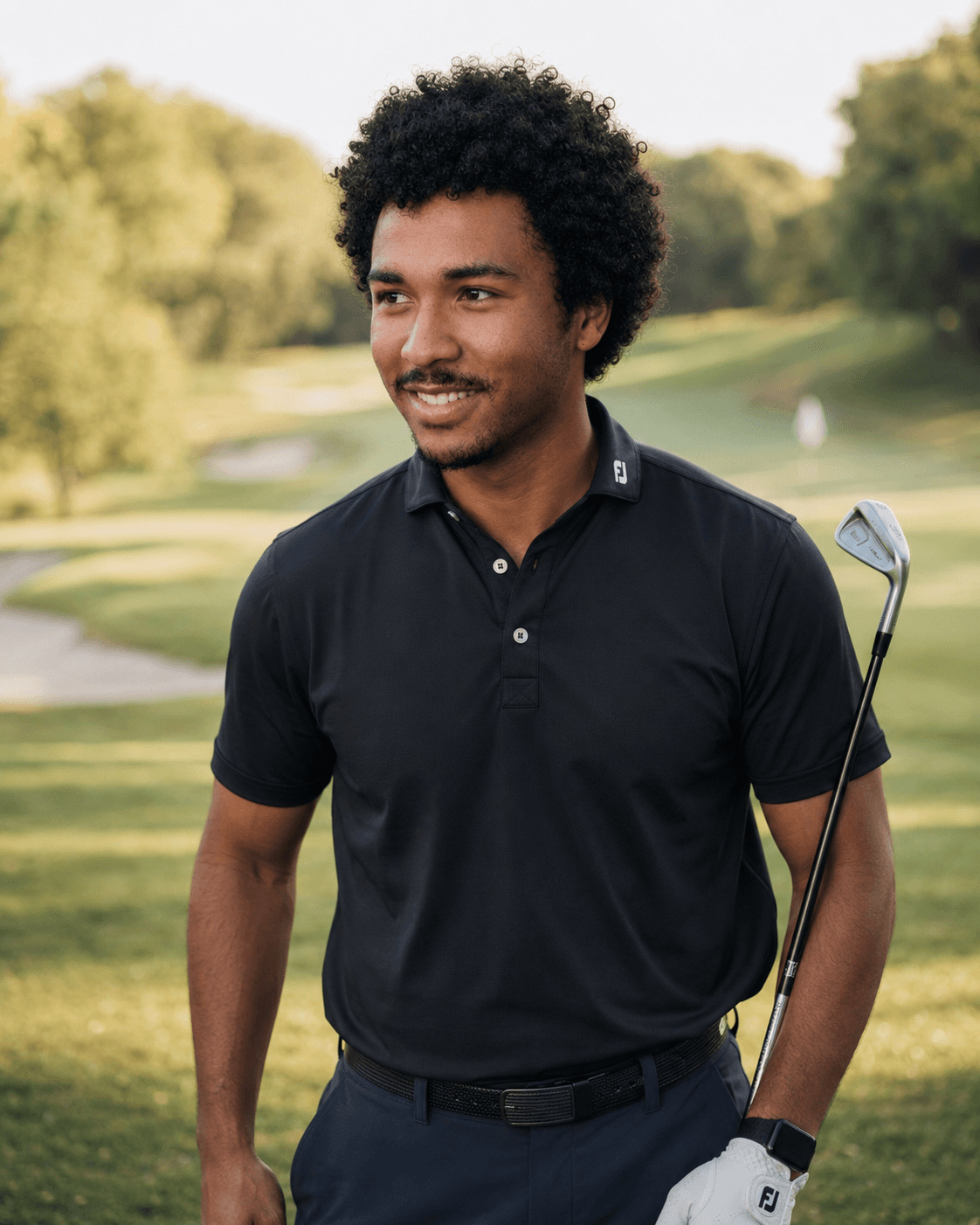 On the course